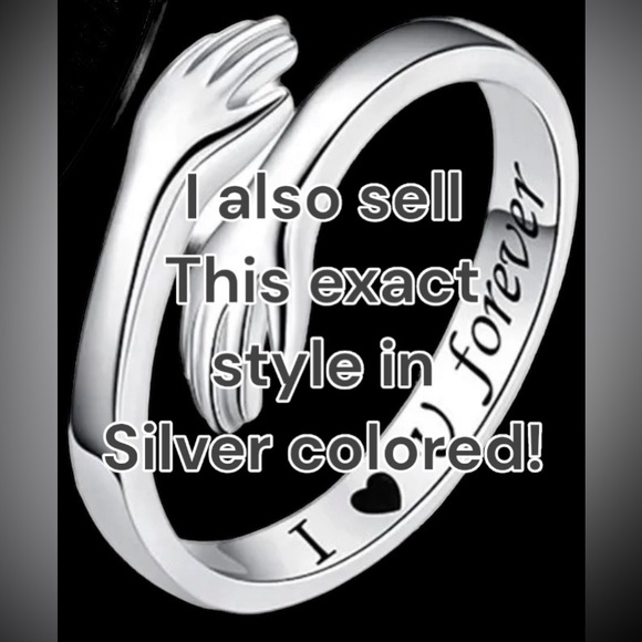 NEW “I ❤️ u forever” Adjustable Ring, gold - Picture 4 of 6